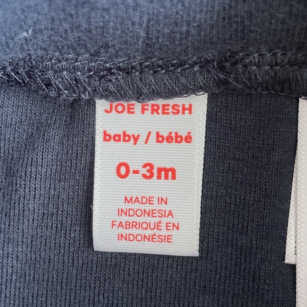 $2 Joe Fresh baby joggers 0-3m blue - Picture 3 of 3
